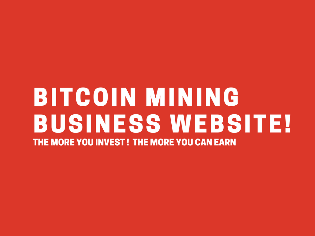 How to Setup a Bitcoin Mining Business Website