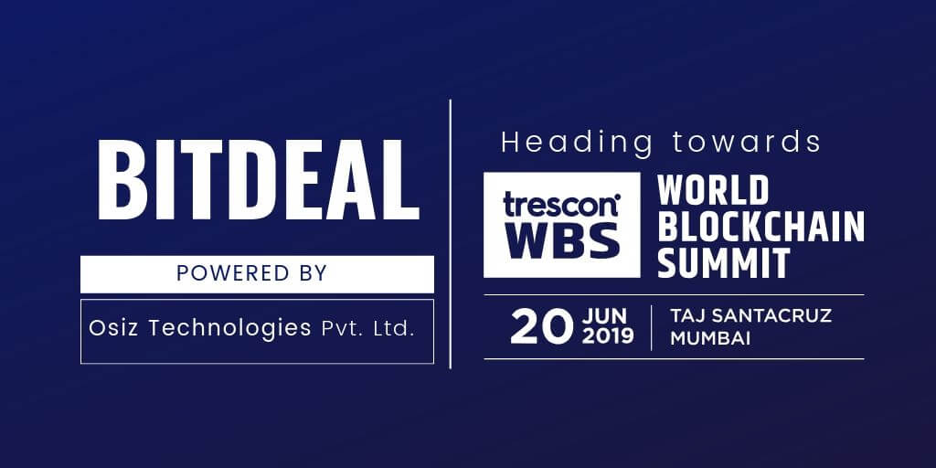 Bitdeal Heading Towards World Blockchain Summit India 2019