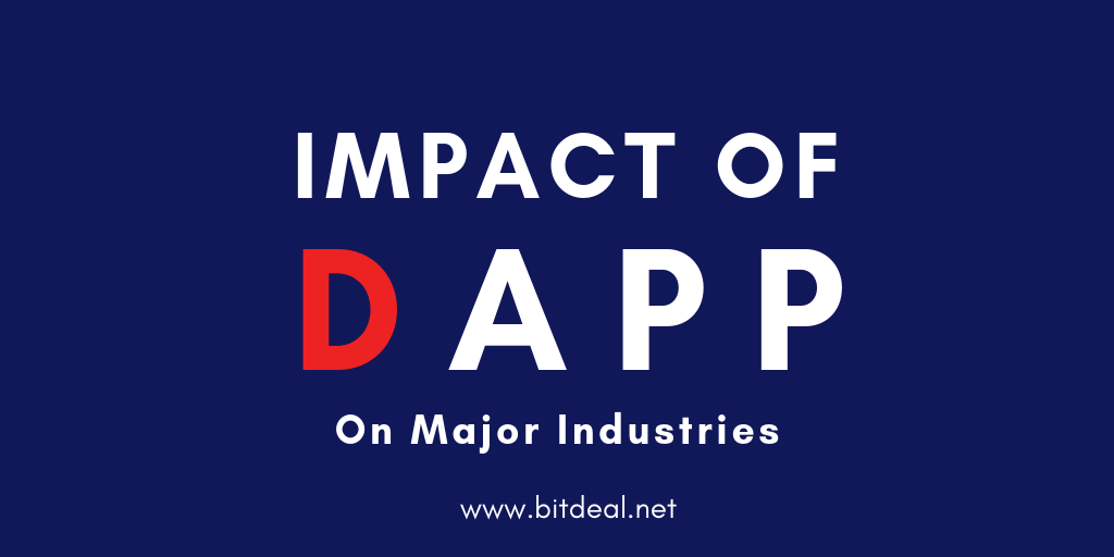 Impacts of Dapp on 3 Major Industries - Ecommerce , Transportation , Healthcare