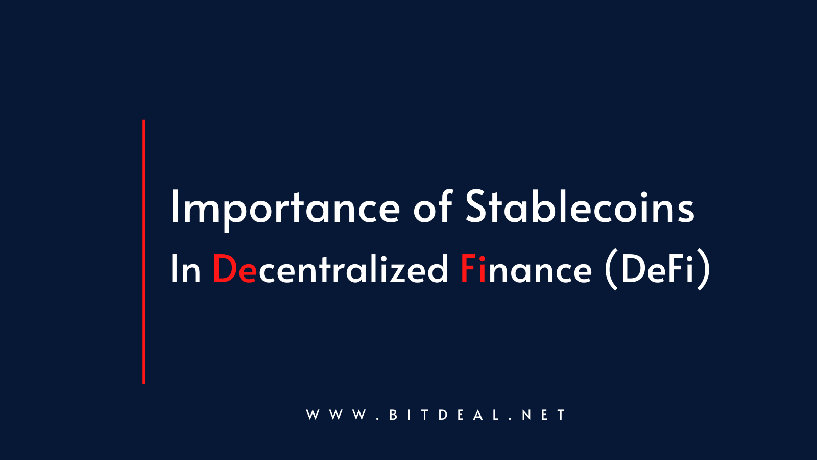 Why Stablecoin is an important factor in DeFi?