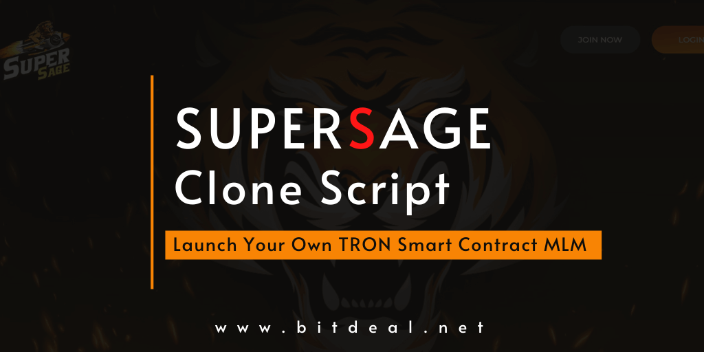 Supersage Clone - A Key To Start a Next-Gen Decentralized Smart Contract MLM On TRON